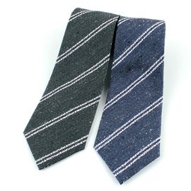 [MAESIO] KSK2588 Wool Silk Striped Necktie 8cm 2Color _ Men's Ties Formal Business, Ties for Men, Prom Wedding Party, All Made in Korea